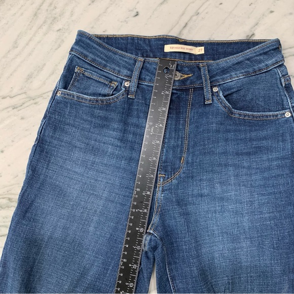 Levi’s 721 Jeans, High Rise Distressed Skinny, Women’s Size 27, 27”Inseam. EUC! - Picture 6 of 8